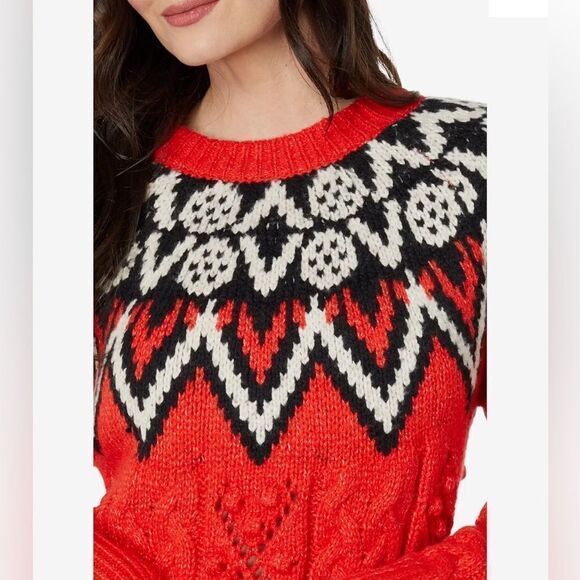 Lucky Brand Fair Isle Holiday Sweater size XL - Picture 5 of 15